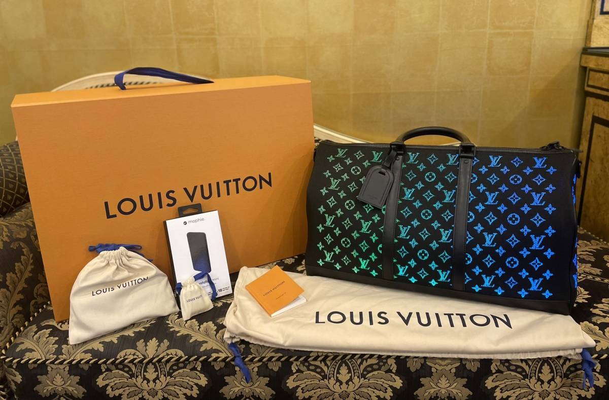 【正規品・新品・未使用品】【ルイヴィトン限定版キーポル50バンドリエールライトアップ ボストンバック】LED照明付き 即納可 金庫保管拍卖