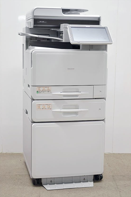 37,624枚/中古A4カラーコピー機 中古A4カラー複合機 リコー/RICOH MP C307 コピー/FAX/プリンタ/スキャナ拍卖