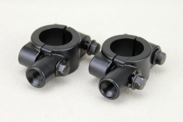 ミラーホルダー2個 8mm黒 ミラークランプ バンディット GSX400インパルス イナズマ GSX750S刀 RZ250 YBR125 FZ400 ゼファー400拍卖