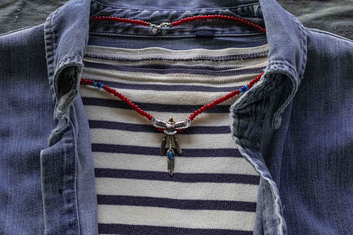 *white hearts & silver925 eagle ネックレス拍卖