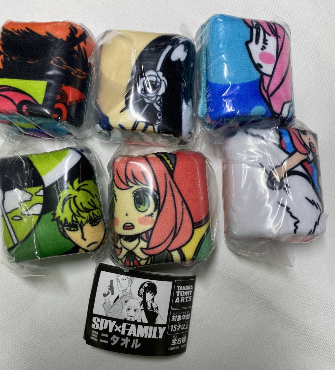 【送料無料】ラスト! SPY×FAMILY ミニタオル 全6種コンプセット / スパイファミリー アーニャ・フォージャー ガチャ拍卖