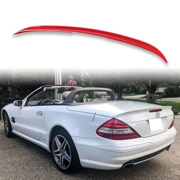 純正色塗装 ABS製 トランクスポイラー メルセデスベンツ用 SLクラス R230用 セダン Aタイプ ポン付け カラーコード:590 QTS-27148拍卖