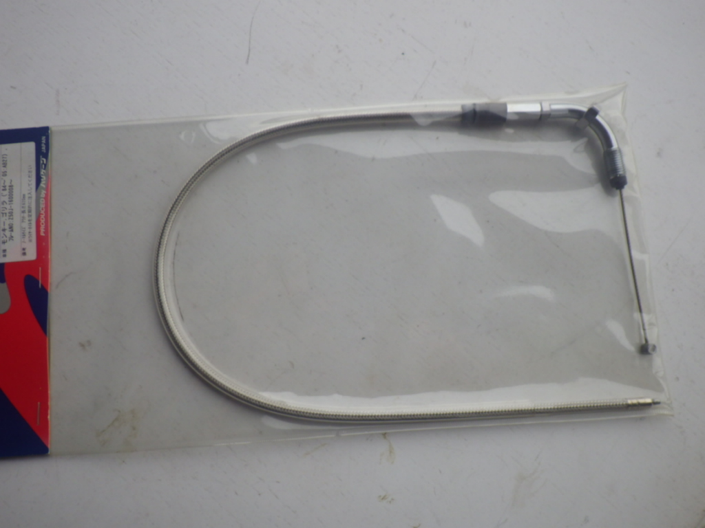 682)ハリケーン製 モンキー/ゴリラ ステンレスメッシュ スロットルケーブル ノーマルサイズ 新品拍卖