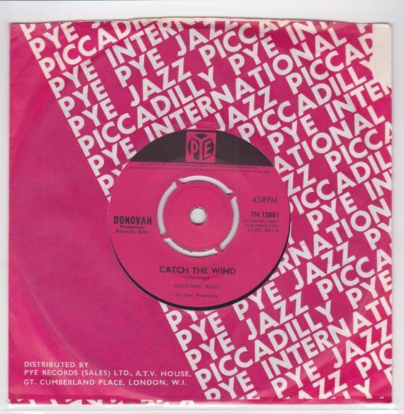 ■中古品■Donovan ドノヴァン/catch the wind + why do you treat me like you do (USED 7 INCH SINGLE)拍卖