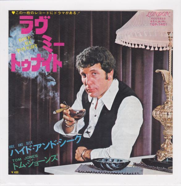 ■中古品■Tom Jones トム・ジョーンズ/love me tonight + hide and seek(USED 7 INCH SINGLE)拍卖