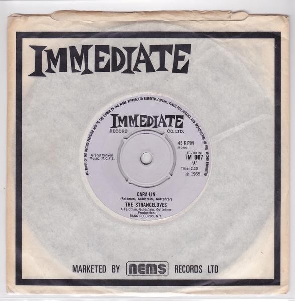 ■中古品■The Strangeloves ストレンジラヴズ/Cara-Lin + (roll on )Mississippi((USED 7 INCH SINGLE) U.K.拍卖