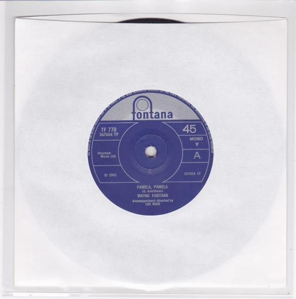 ■中古品■Wayne Fontana ウェイン・フォンタナ/Pamela, Pamela + 1(USED 7 INCH SINGLE)拍卖