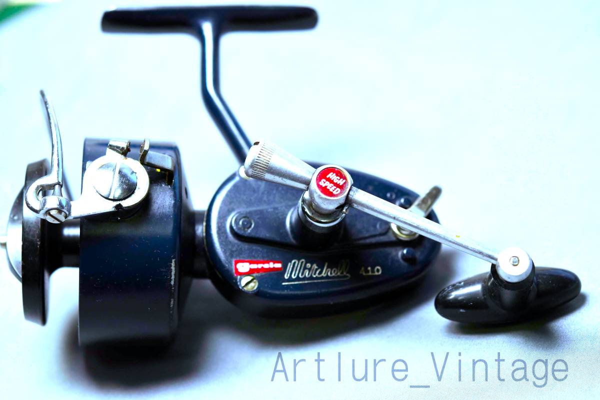 VINTAGE GARCIA MITCHEL 410 SPINNING REEL FRANCE 1976年 (Y2380-360)ミッチェル 410 左巻き #MITCHELREEL拍卖