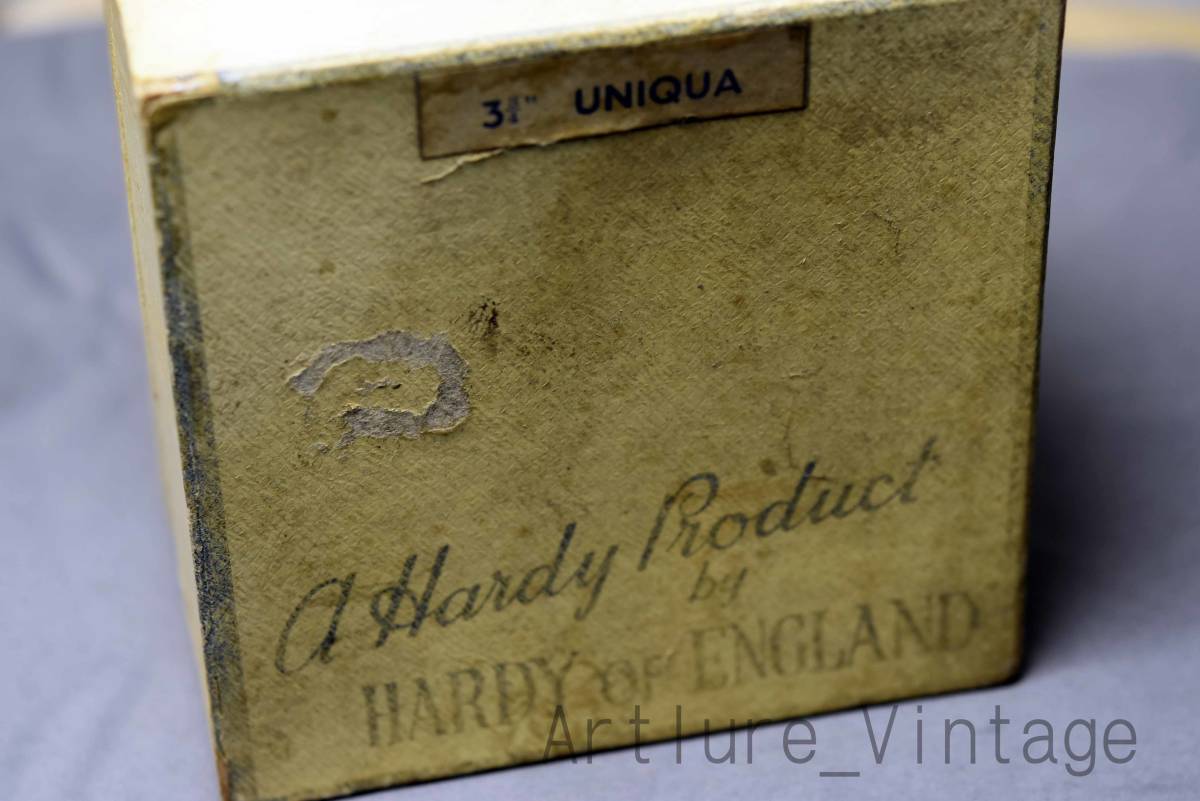 VINTAGE HARDY UNIQUA 3 3/4" FISHING FLY REEL BOX,(1326-304)HARDY ENGLAND BOXのみ 希少OLD BOX #HAEDYUNIQUA #HARDYBOX拍卖