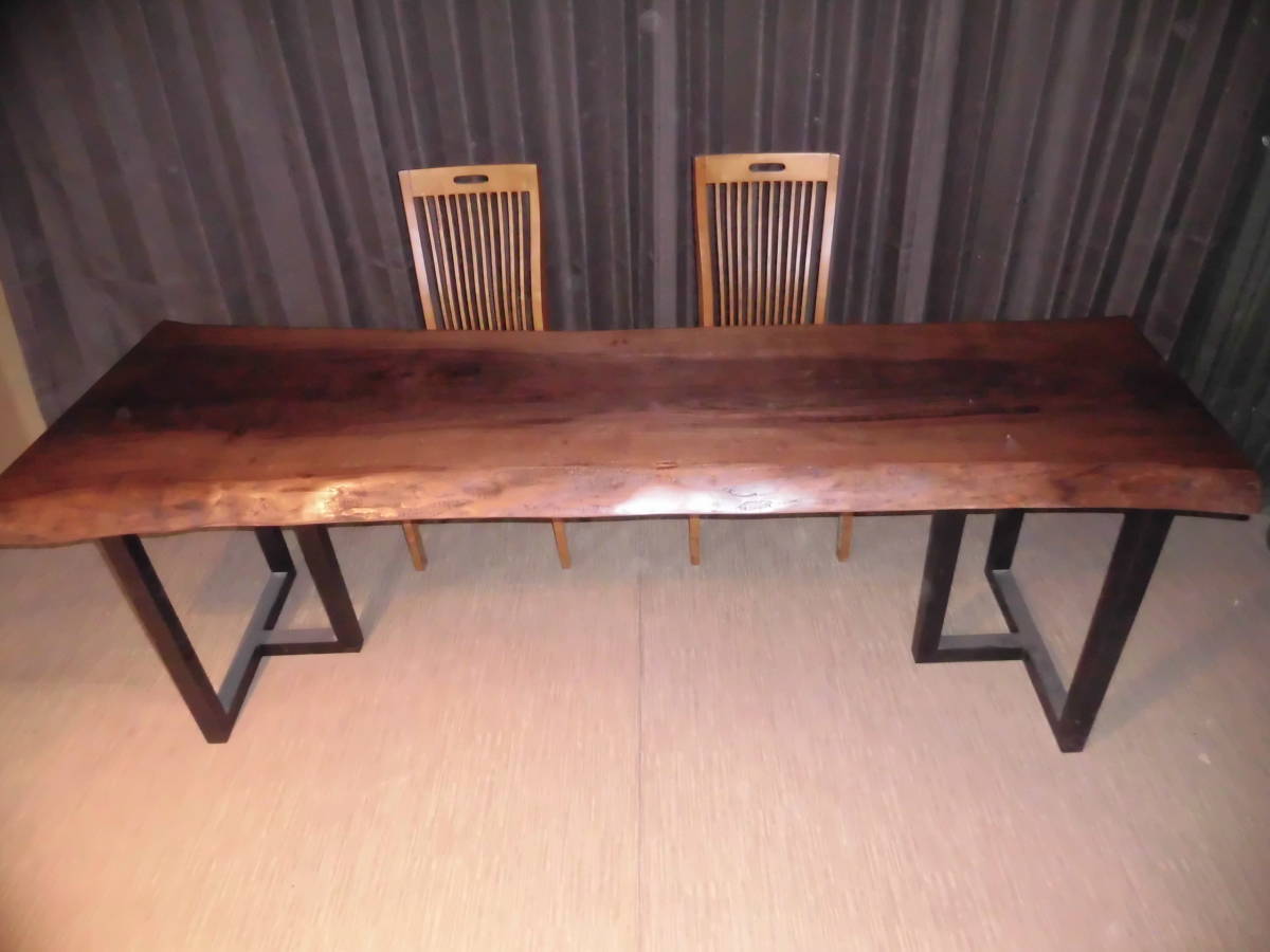 Q014■ ウォールナット テーブル 板 ローテーブル ダイニングテーブル カウンター 座卓 天板 無垢 一枚板 デスク拍卖