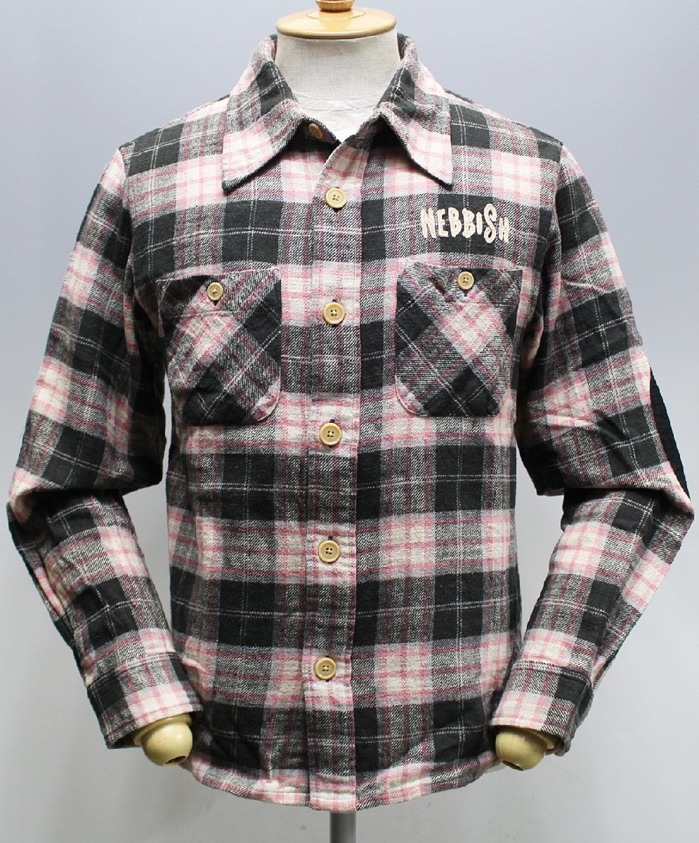 WEIRDO (ウィアード) SO? - L/S SHIRTS / チェックワークシャツ WRD-16-AW-15 美品 ピンク size S / グラッドハンド拍卖