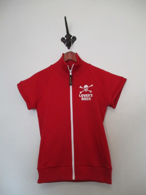 SUPERLOVERS スーパーラバーズ 赤プリント入り半袖ジャージ上(100522拍卖