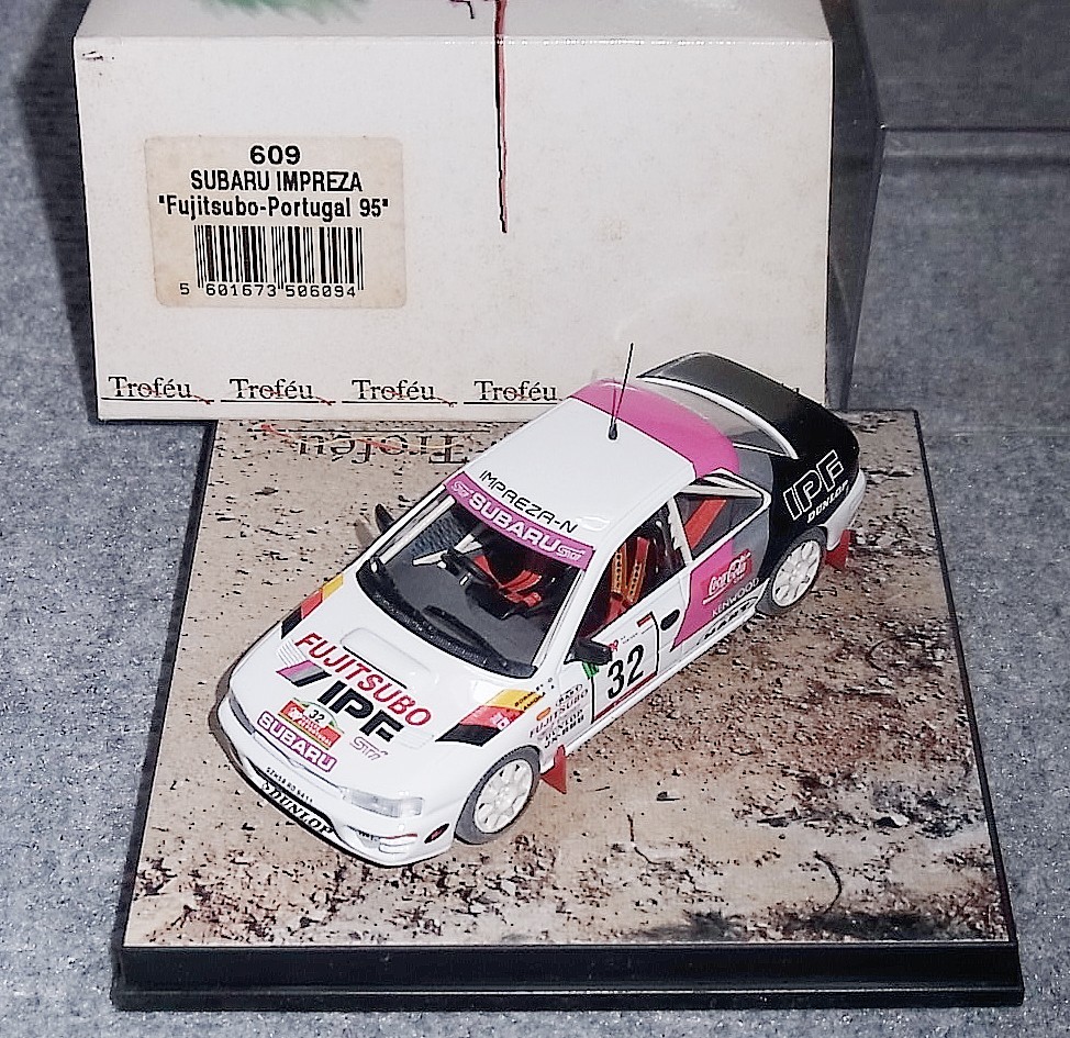 スリーブ汚れ 609 1/43 スバル インプレッサ フジツボ 32号車 1995 WRC Fujitsubo ポルトガル ラリー SUBARU IMPREZA拍卖