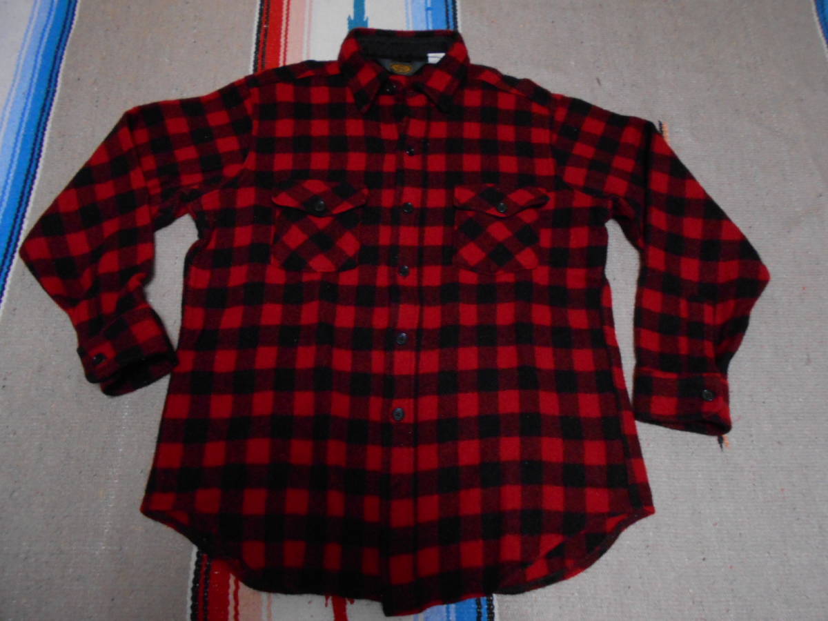 1990年代初頭製 WOOLRICH WOOL SHIRTSウールリッチ三角タグ ウールシャツ MADE IN USA フライフィッシング毛鉤 ロッククライミング狩猟拍卖