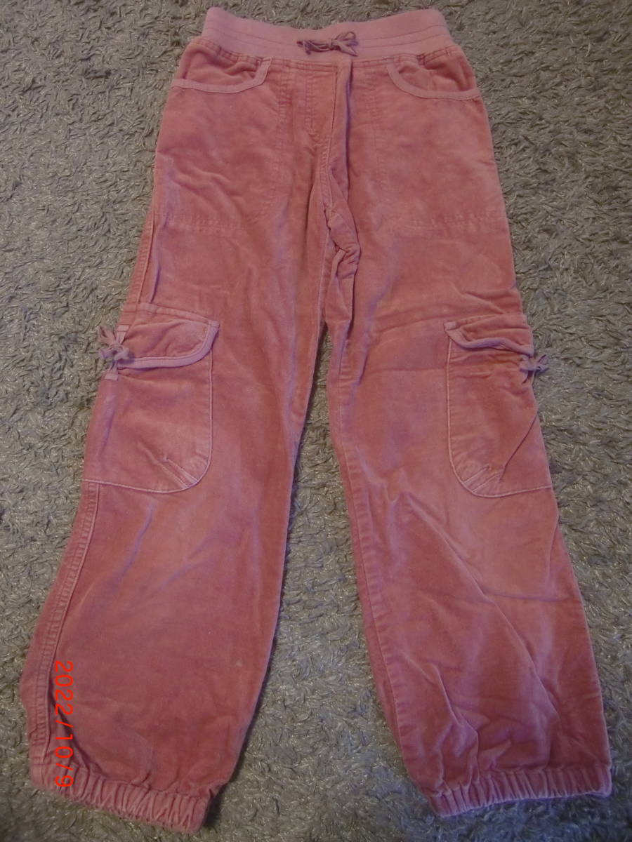 ★PETIT BATEAU★プチバトー カーゴパンツ ベロア 8ans/126cm おまけプチバトートップス拍卖