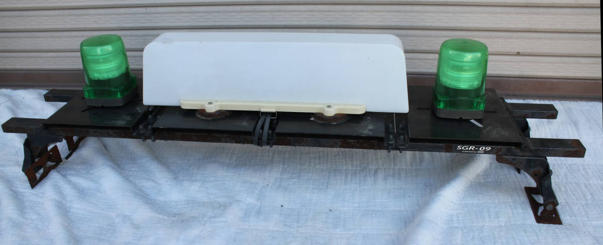 PATLITE製 パトライト LED小型フラッシュ表示灯 LFH-125シリーズ 緑色 2個+行燈+キャリア付き 点灯動作確認済み拍卖