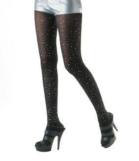 シルバーホログラムの星付きタイツ サイズ:フリー(M-L) LegAvenue 7206 新品・未使用拍卖