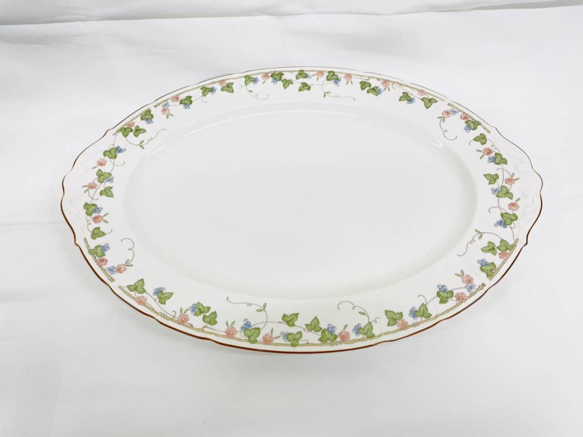12355*0.5 Noritake ノリタケ CRAFTONE クラフトワン 8765 花柄 葡萄 プレート 大皿 食器拍卖