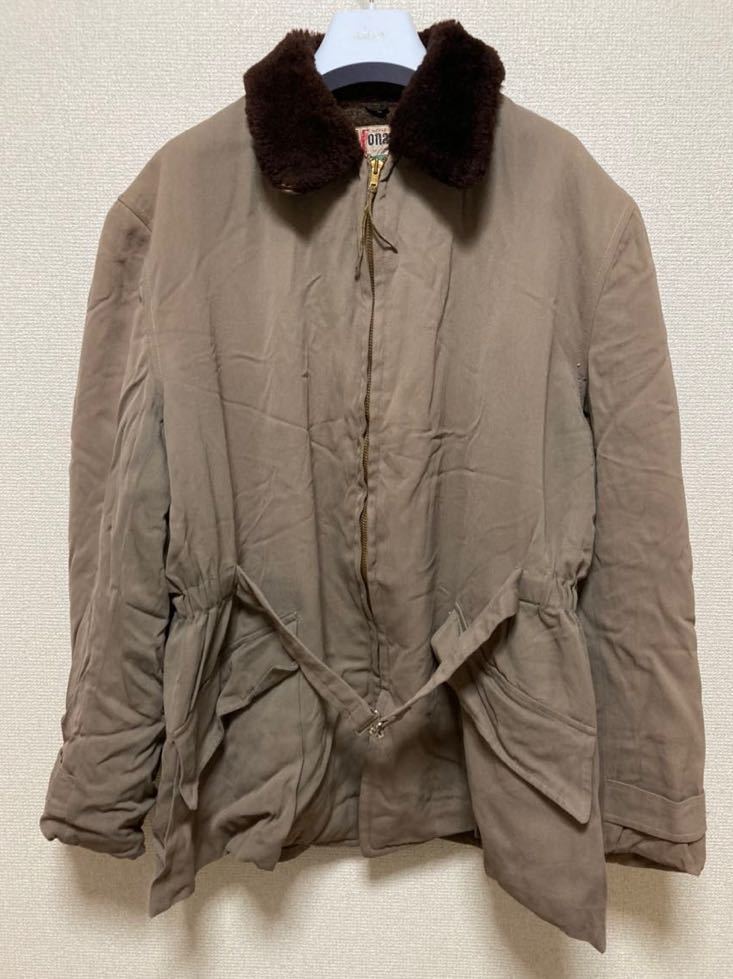 50's USAヴィンテージ Monarch MILWAUKEE モナーク ウールギャバコート 裏ボア/ファラジャケット カーコート TALON拍卖