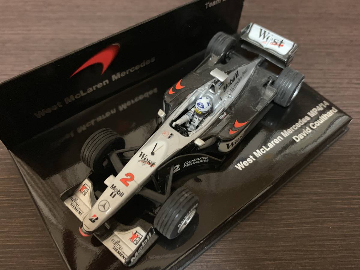 1/43 MINICHAMPS 【純正West】 マクラーレン メルセデス MP4-14 #2 D.クルサード 1999拍卖