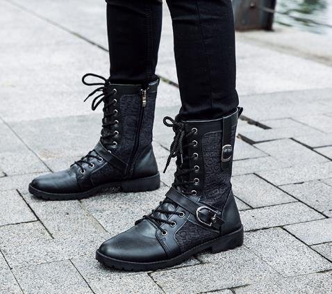 LHK2062★カジュアル ワーク エンジニア ライダース ハイカット 編み上げ バイク ウエスタン メンズ ブーツ拍卖