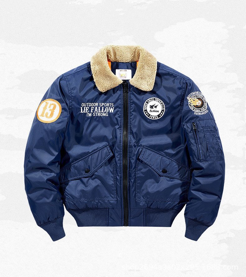 LHH111★冬服ミリタリージャケット MA-1 防風 防寒 コート【X76】ジャンパー メンズ おしゃれ フライトジャケット 刺繍 M~4XL 3色選択可拍卖