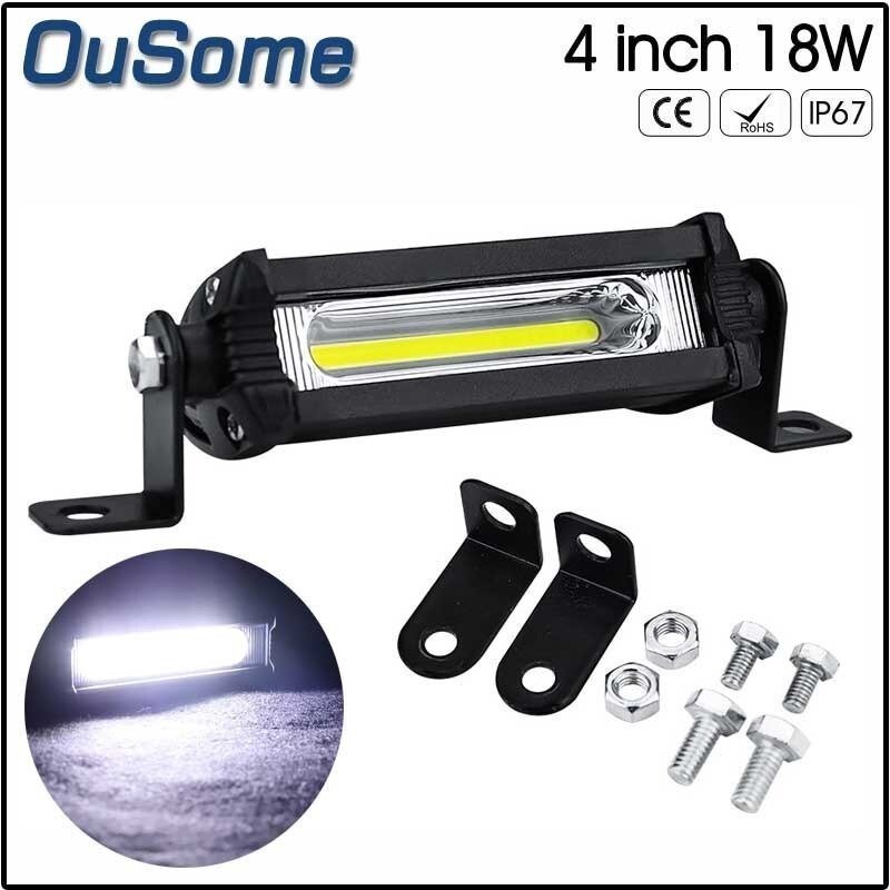 LHK2426★1個 車ワークライトバー 18ワット 12Vスポットビーム Suv オフロード車 フォグライト Led 作業灯スポットライトバー拍卖