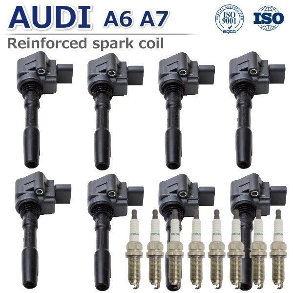 【新品 即納】アウディ A6 C7 S6 RS6 S7 RS7/4.0TFSI V8 ダイレクト イグニッションコイル 8本セット079905110 プラグセット拍卖