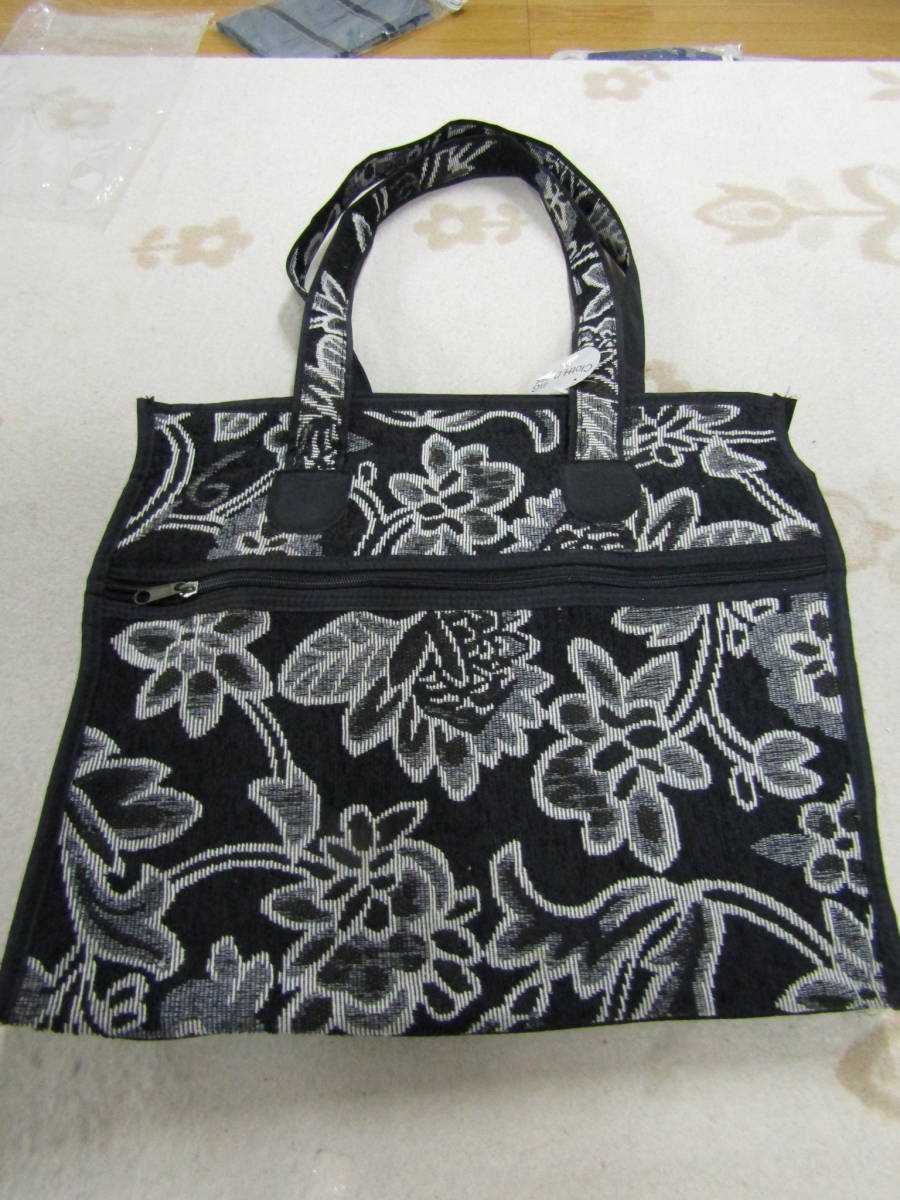 白花大角バック 未使用(L278)拍卖