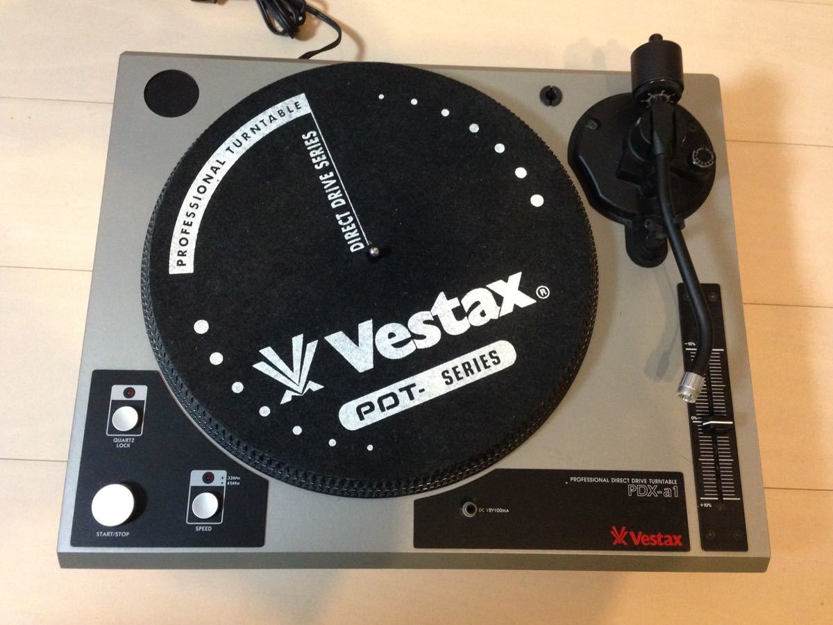 vestaxベスタクスPDX a1ミタチ製初期型グレーボディー1990年代 ビンテージターンテーブル中古可動品②拍卖