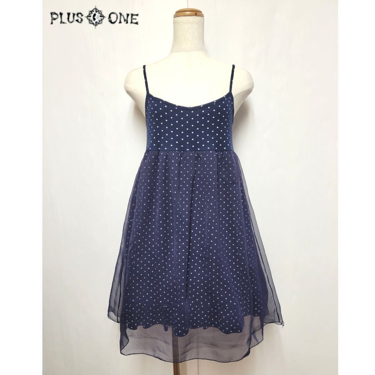 【MILK】ドット柄 シフォン重ね キャミソール ワンピース/ミルク/カットソーワンピース拍卖