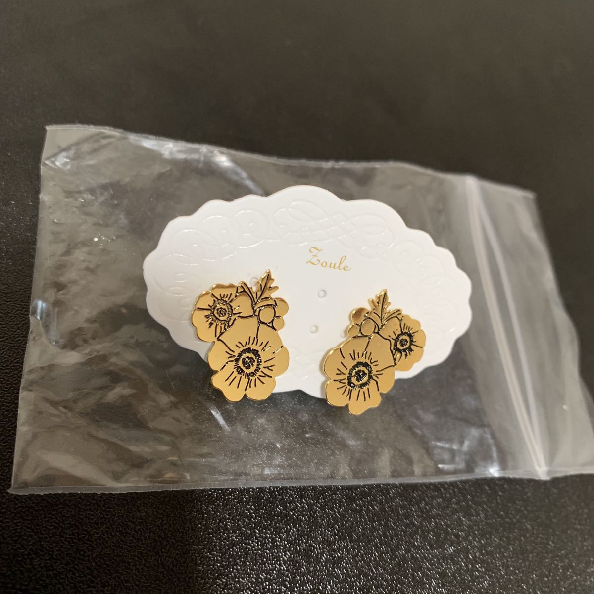 Zoule ゾーラ ゴールド フラワー イヤリング拍卖