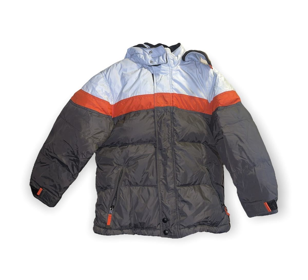 GAP ダウンジャケット Mサイズ キッズ 訳あり フード取り外し可拍卖