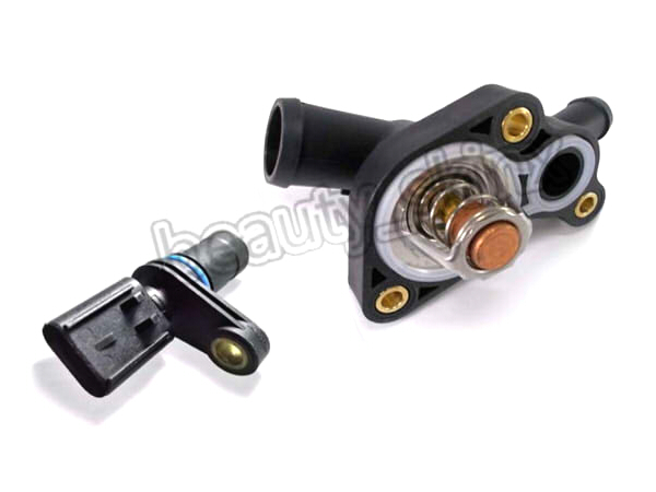 BMW MINI ミニ R52 R53 サーモスタット ハウジング ASSY + クランク角/クランクシャフトセンサー 2点セット 11537512733 12141485844 新品拍卖