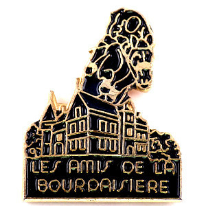 ピンバッジ・競馬ブルデジエール城◆フランス限定ピンズ◆レアなヴィンテージものピンバッチ拍卖