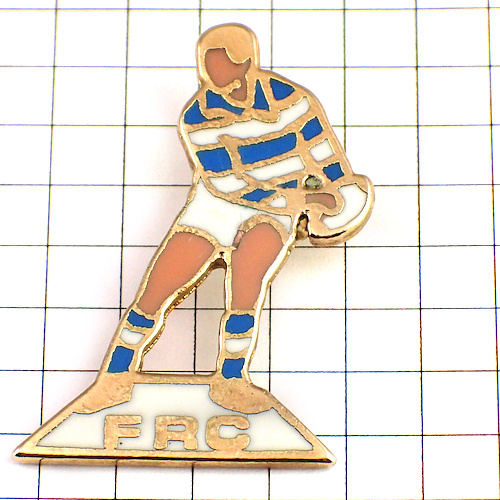 ピンバッジ・ラグビー選手ラガーマン球◆フランス限定ピンズ◆レアなヴィンテージものピンバッチ拍卖