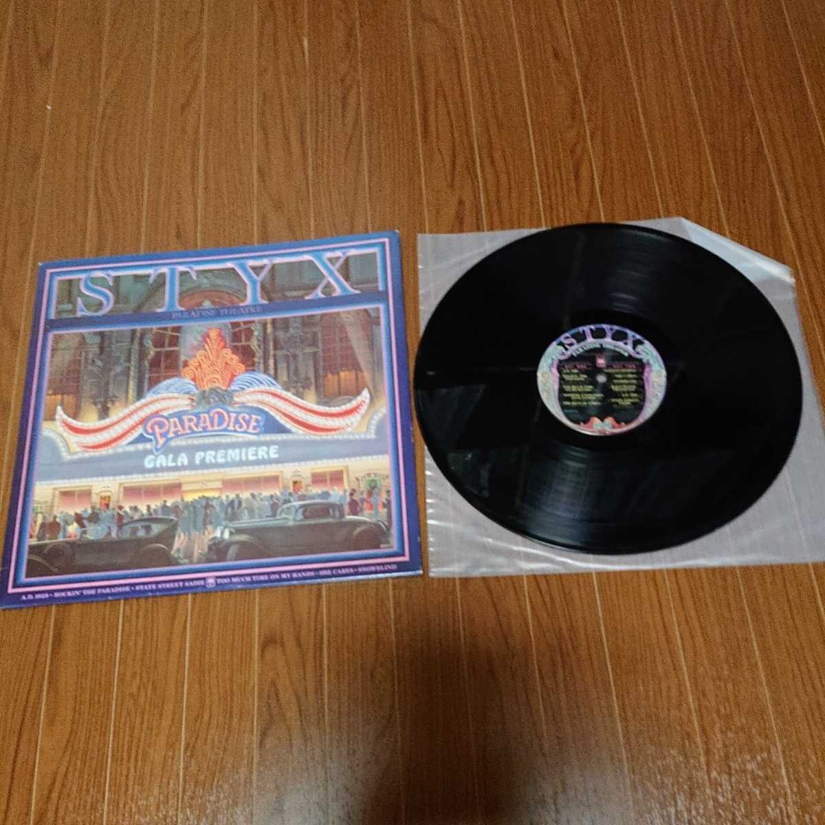 【3000円以上購入で1枚プレゼント!】LP097 STYX Paradise Theatre エッジング盤拍卖