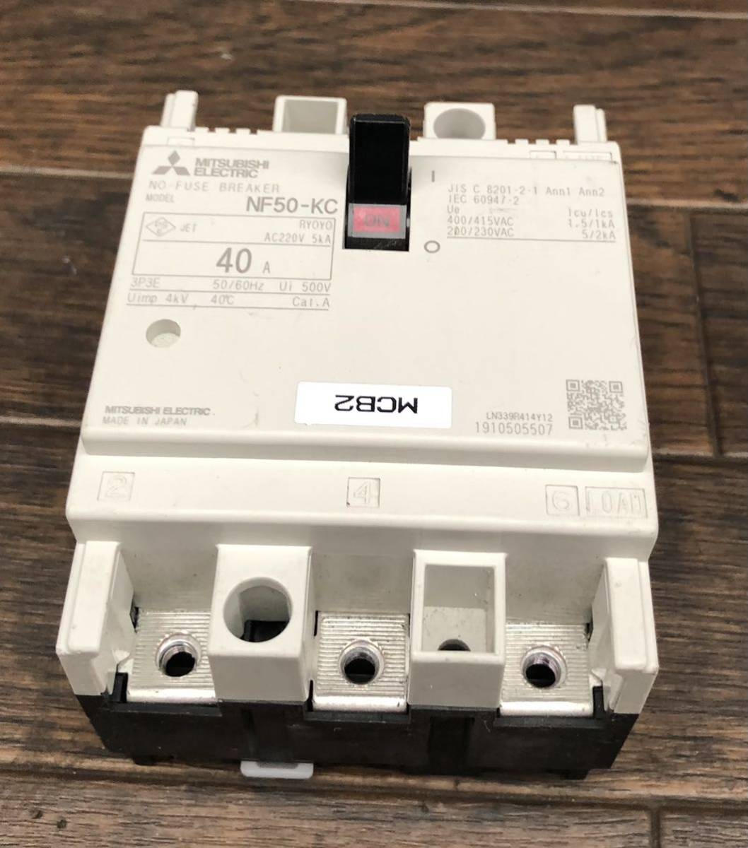 ジャック品 三菱 NO-FUSE BREAKER NF50-KC 40A拍卖
