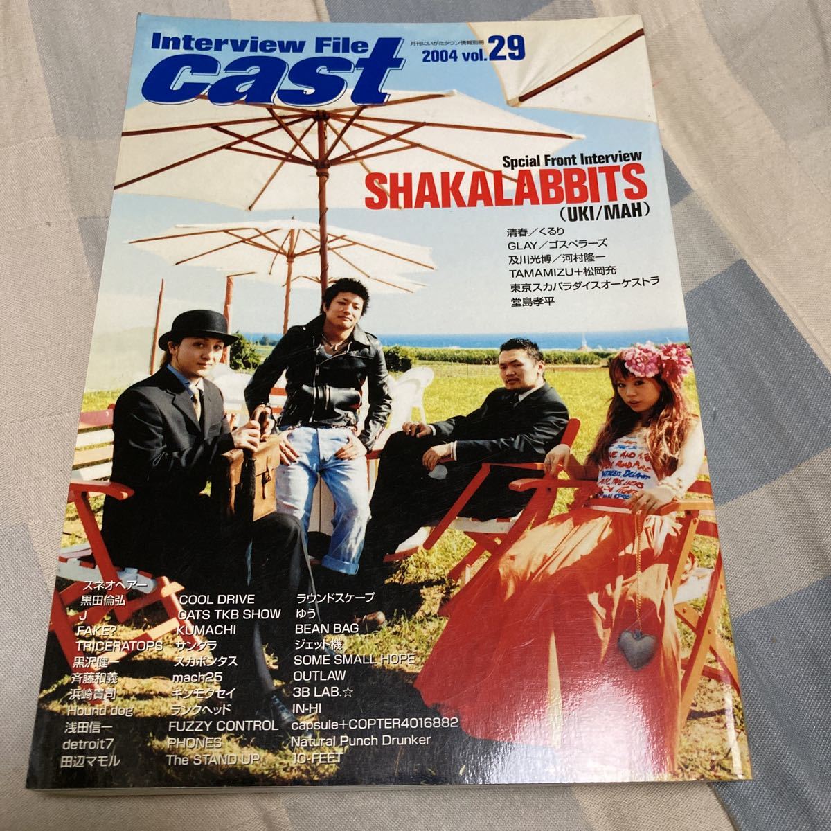 インタビュー・ファイル・キャスト「vol.29」清春、GLAY、スカパラ、及川光博、ゴスペラーズ、SHAKALABBITS拍卖
