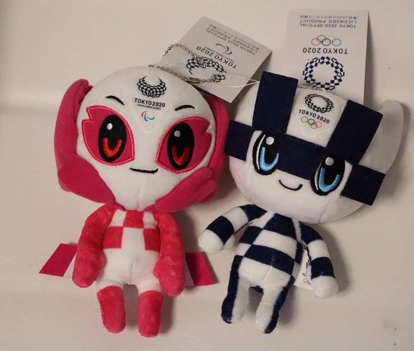 レア!未使用品!東京2020オリンピックマスコット サンアロー ぬいぐるみ ミライトワ・ソメイティ のペア拍卖