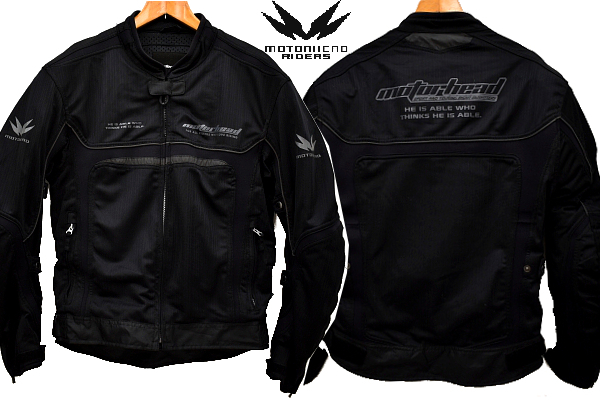 A-3907★新品同様★motorhead モーターヘッド★完全装備 ブラック インナーチェストプロテクター入り ライディング メッシュ ジャケット BM拍卖