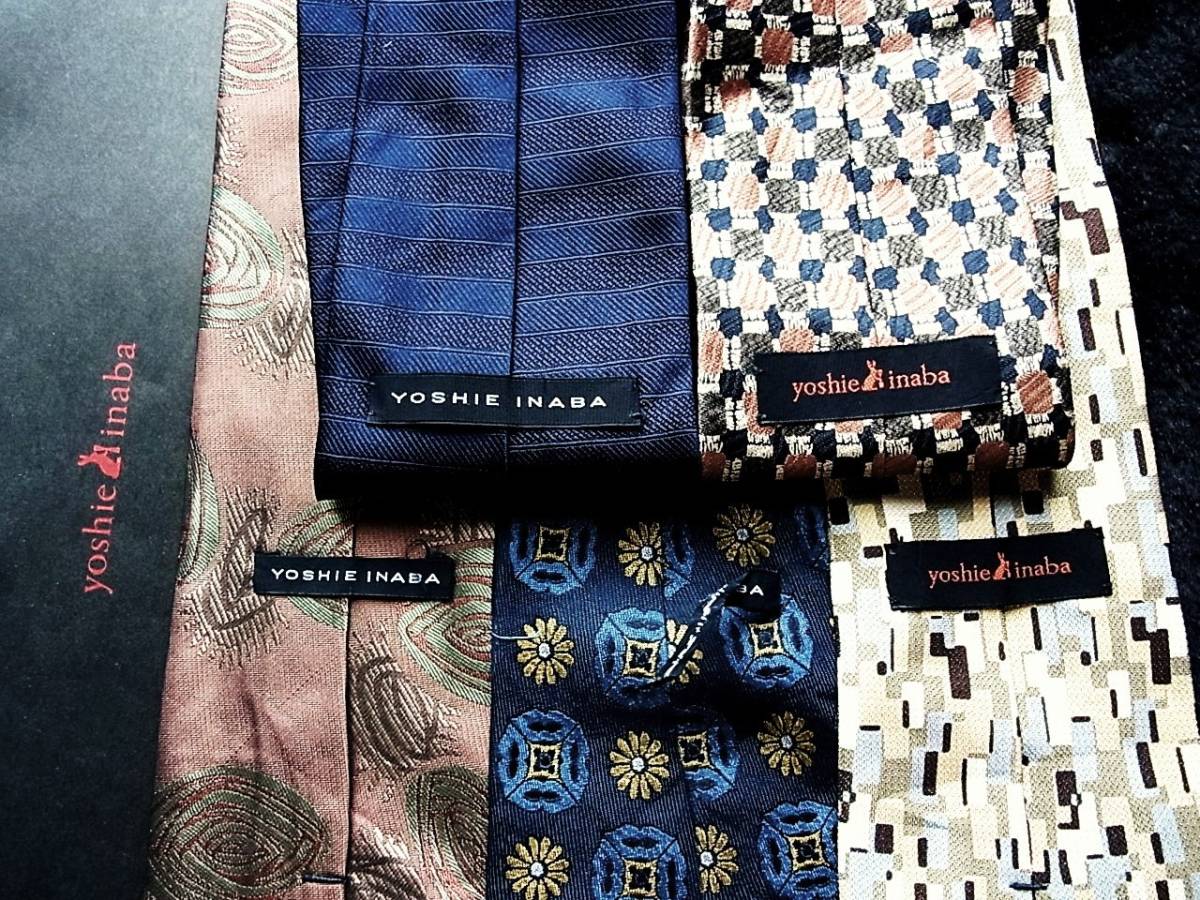 ■即決セール■J0854■ 5本セット全て 【稲葉 賀恵】ヨシエ イナバのネクタイ拍卖
