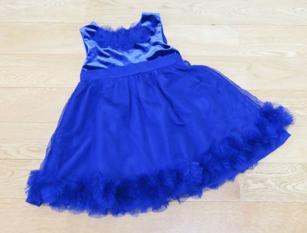 ☆【美品】Cherokee チェロキー ベロア×チュールワンピース 24m拍卖