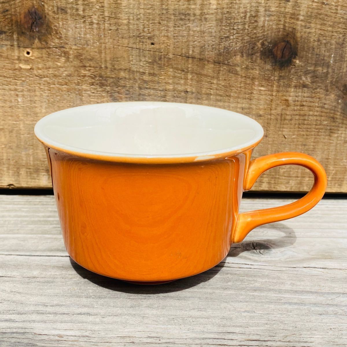 【USA vintage】マグカップ キャラメルブラウン×ホワイト拍卖