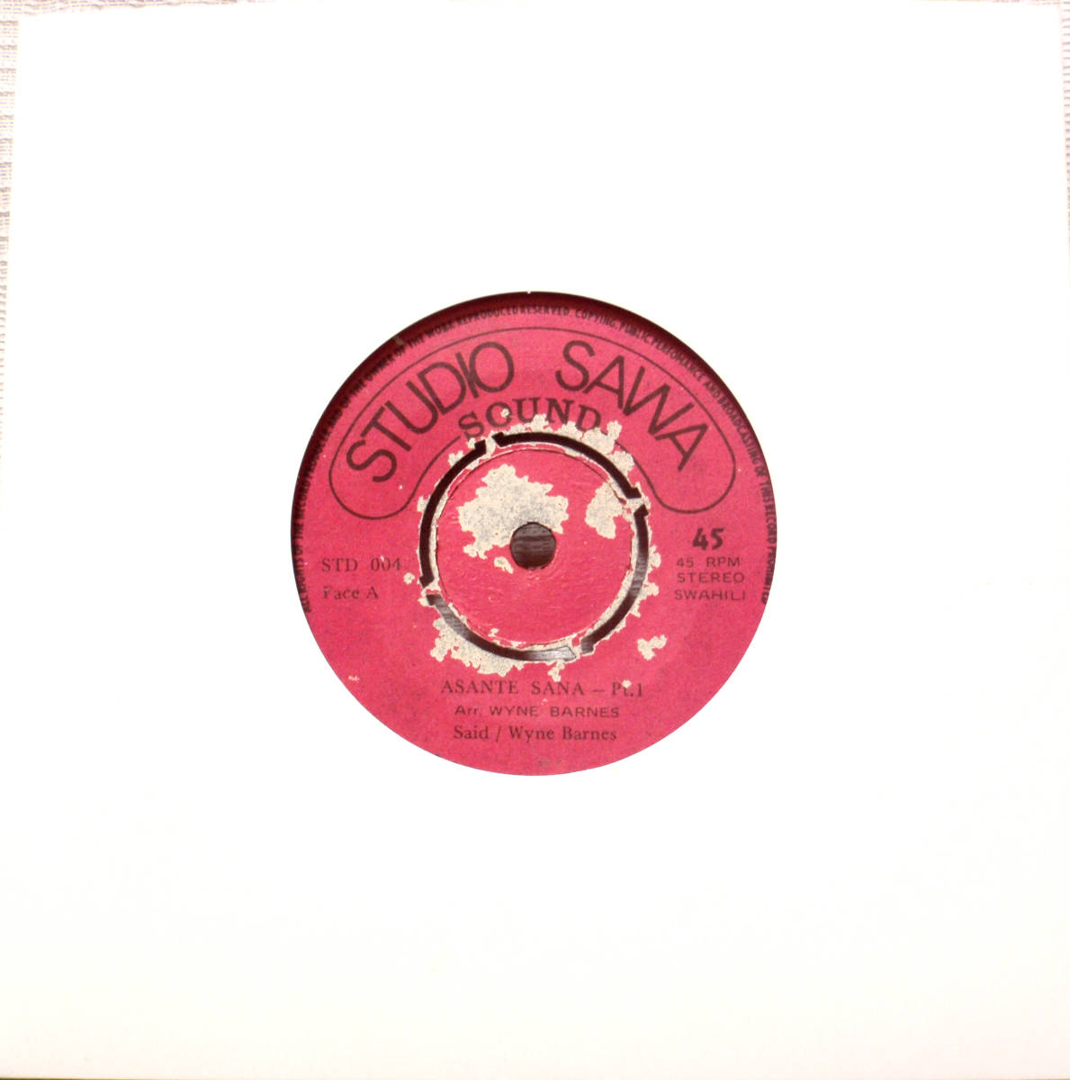 試聴 7inch. ケニア産 アフロ・ファンク SAID / WYNE BARNES - ASANTE SANA □ラテン afro funk45 disco soul rare groove dj shadow muro拍卖
