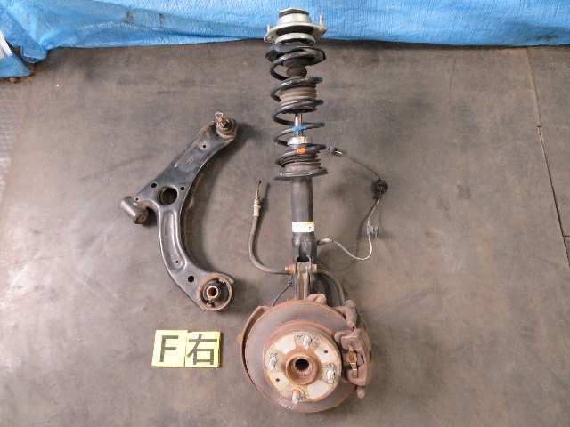 【即決/即日発送可】ミラ カスタム L275S 純正 フロント ストラット 右 ハブ ナックル ASSY ブレーキ ロアアーム 中古 7130拍卖