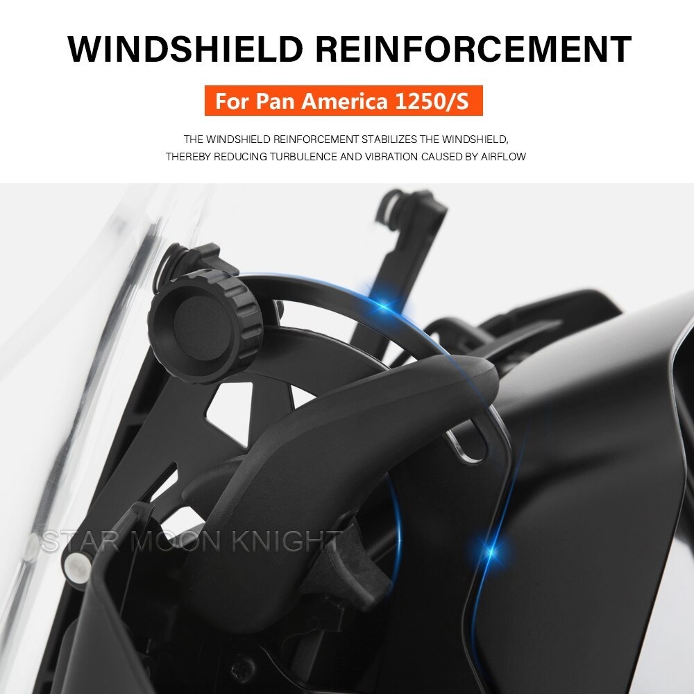 送料無料 Harley ハーレー RA1250 パンアメリカ1250/S 2021-2022 フロントガラス 補強 防振 ブラケット拍卖
