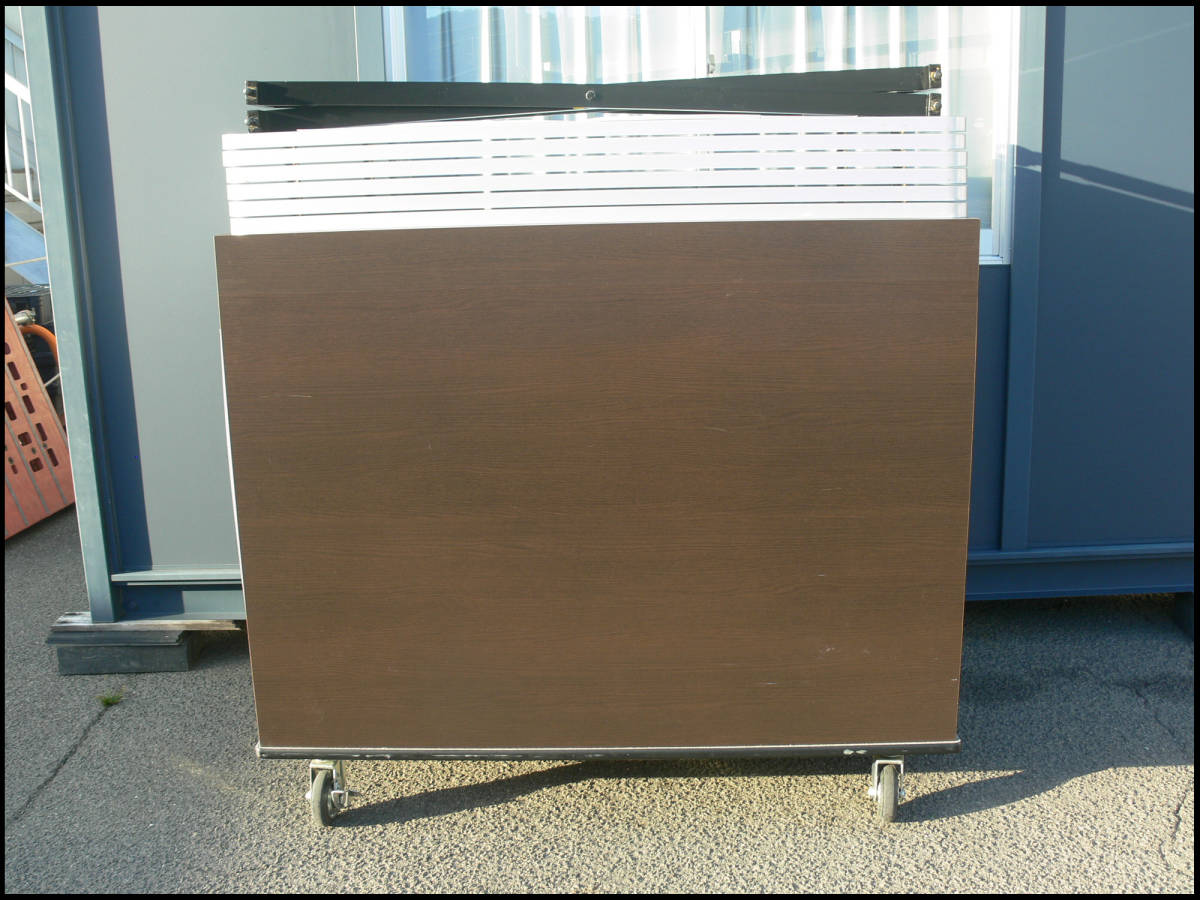 ●中古品●業務用●折りたたみ式●多目的テーブル●キャスター付き●収納ボックス付き●6枚セット●ホテル●旅館●宴会場●結婚式場●①拍卖