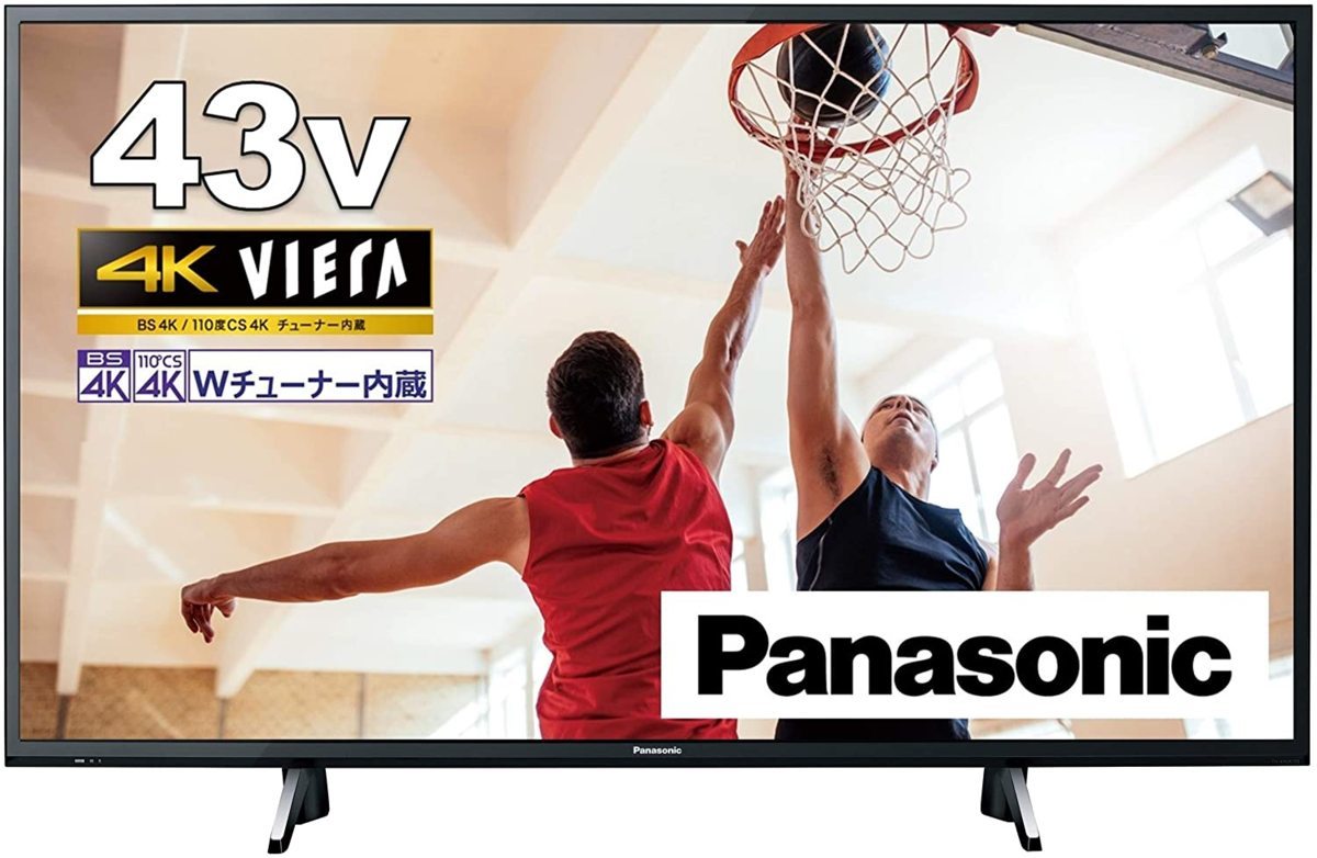 パナソニック 43V型液晶テレビ 4Kダブルチューナー内蔵 TH-43GX755 無線LAN/ブラウザ機能/VOD搭載/2画面分割 引取可拍卖
