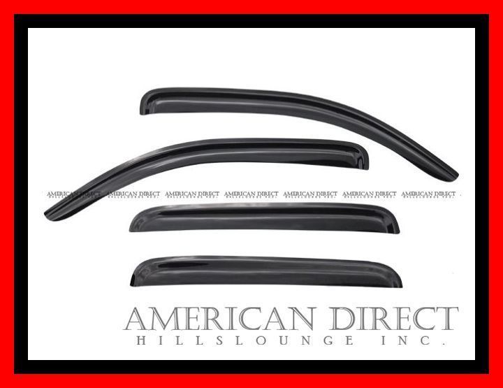 【スモーク】05-11y タコマ DOUBLE CAB ダブルキャブ ウィンドウ スリム サイド ドア バイザー 雨よけ 左右4ピースセット拍卖